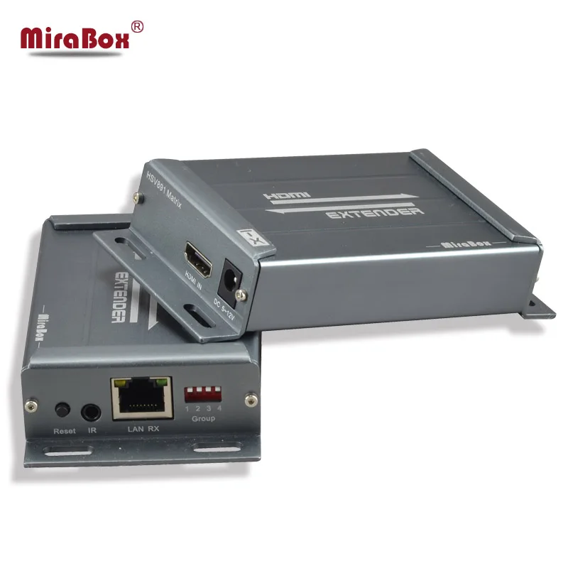 MiraBox hdmi матрица 2x2 по IP/TCP через UTP/STP CAT5/5e/6 расширяет 120 м поддержка 1080p сетевая