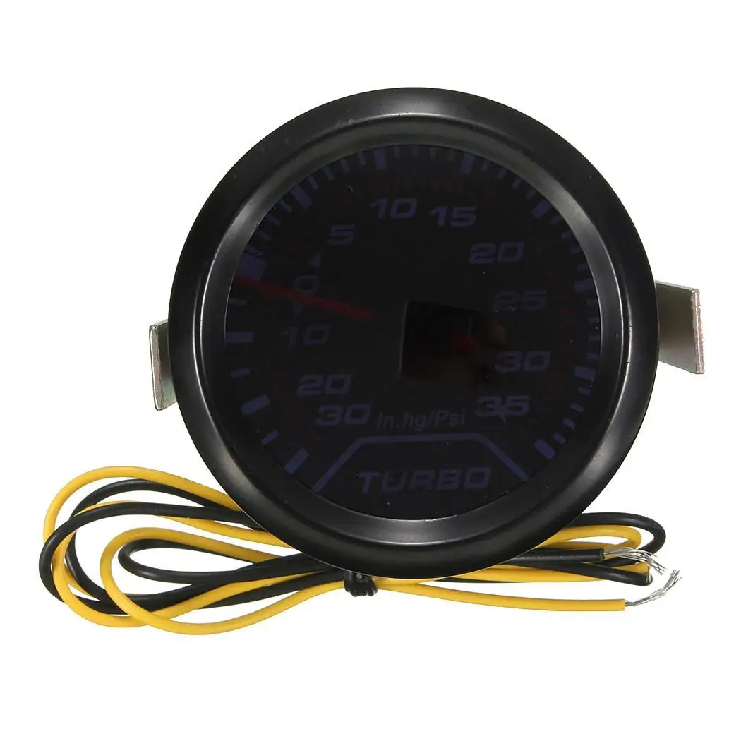 52 мм PSI Авто Цифровой светодиодный Черный Турбо 2 "/52 Boost Meter датчик измеряет