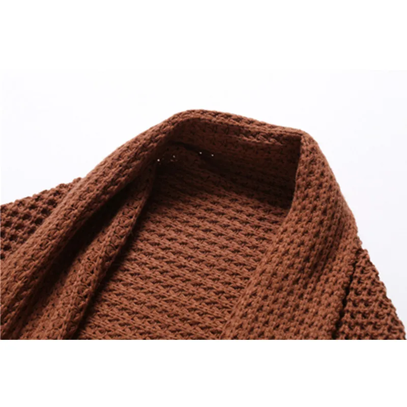 Yuzhenli New Elegant warm autumn winter sweater cardigan women Twist knitted Casual red |