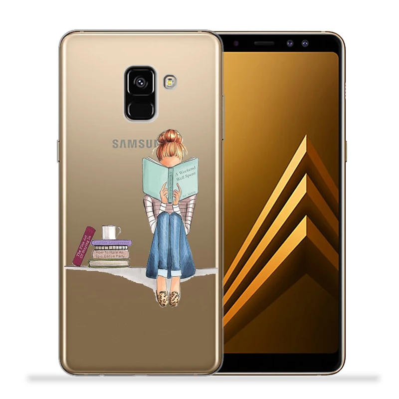 Модный чехол для телефона девушек Samsung Galaxy J337 J330 J530 J730 J2 J4 J6 J8 J3 J7 J5 2015 2016 2017 2018 Etui Capa