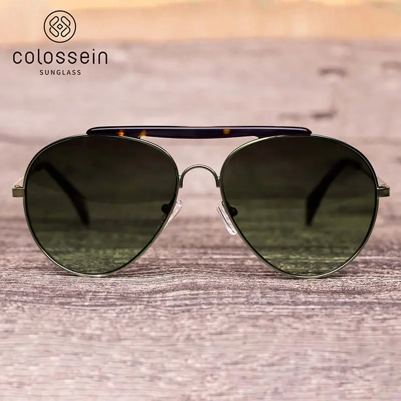 COLOSSEIN авиаторы солнцезащитные очки для женщин винтажное покрытие UV400 градиентные