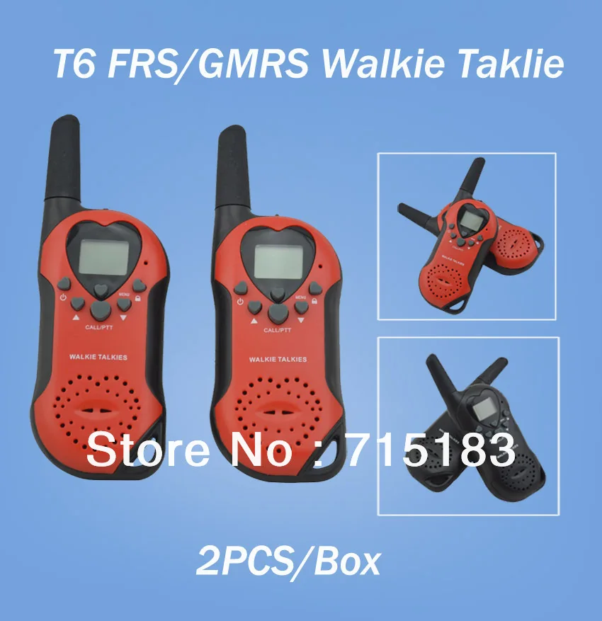 Рация T6 FRS/GMRS Бесплатная лицензия двусторонняя радиосвязь (8 каналов 446 00625 ~ 09375 МГц