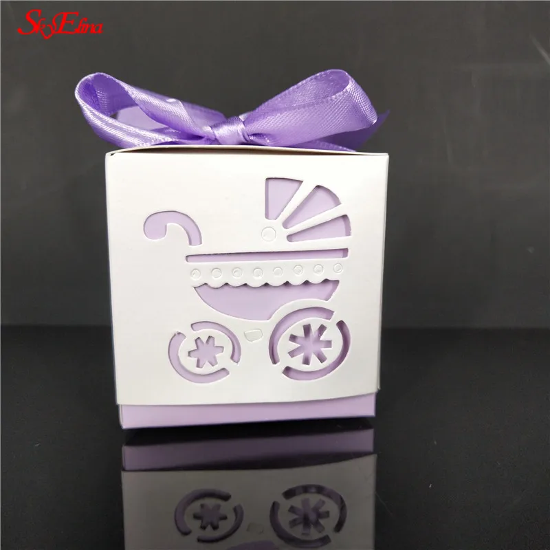 10/50 шт конфеты коробки Свадебные украшения вечерние Baby Shower розовый/синий подарок