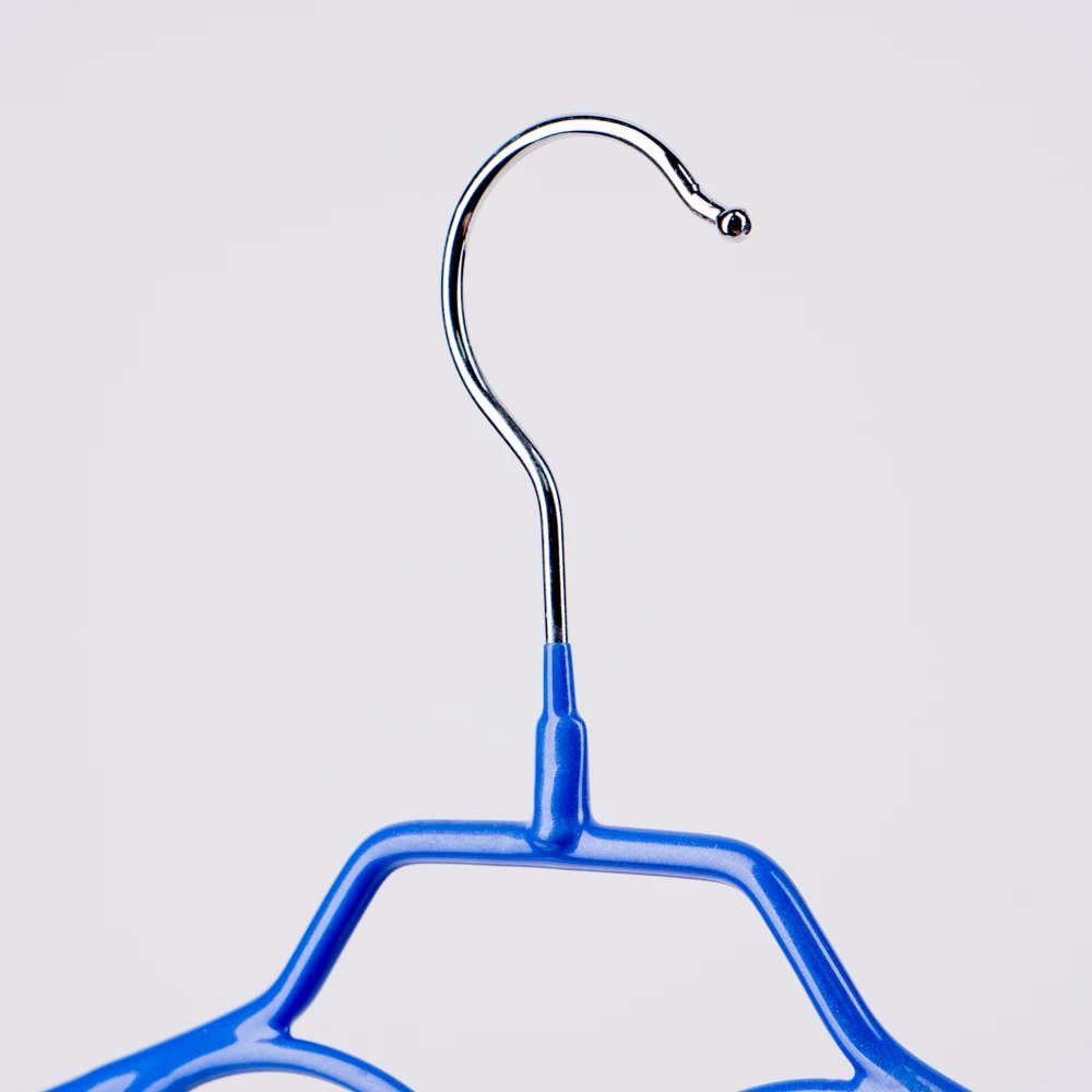 10 шт в наборе ВЕШАЛКА ДЛЯ ОДЕЖДЫ из металла с силиконовым покрытием крючками и