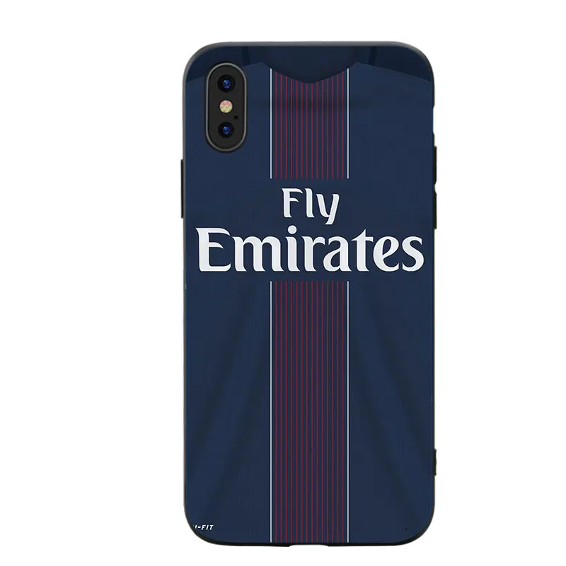 RKQ PSG Jersey стильный мягкий силиконовый чехол для телефона для iPhone 5S, SE 6 6S 7 8 Plus X XS XR 11 Pro Max TPU чехол - Цвет: A1635