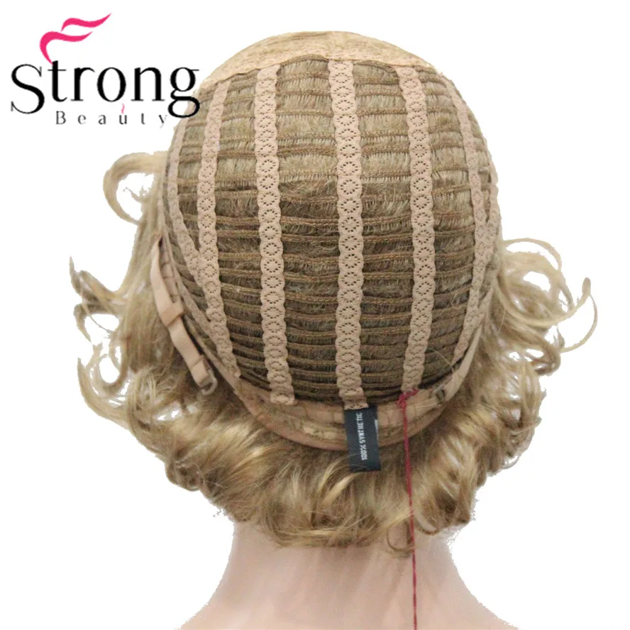 StrongBeauty короткий слоистый серебристо-серый Ombre полный синтетический парик женские парики выбор цвета