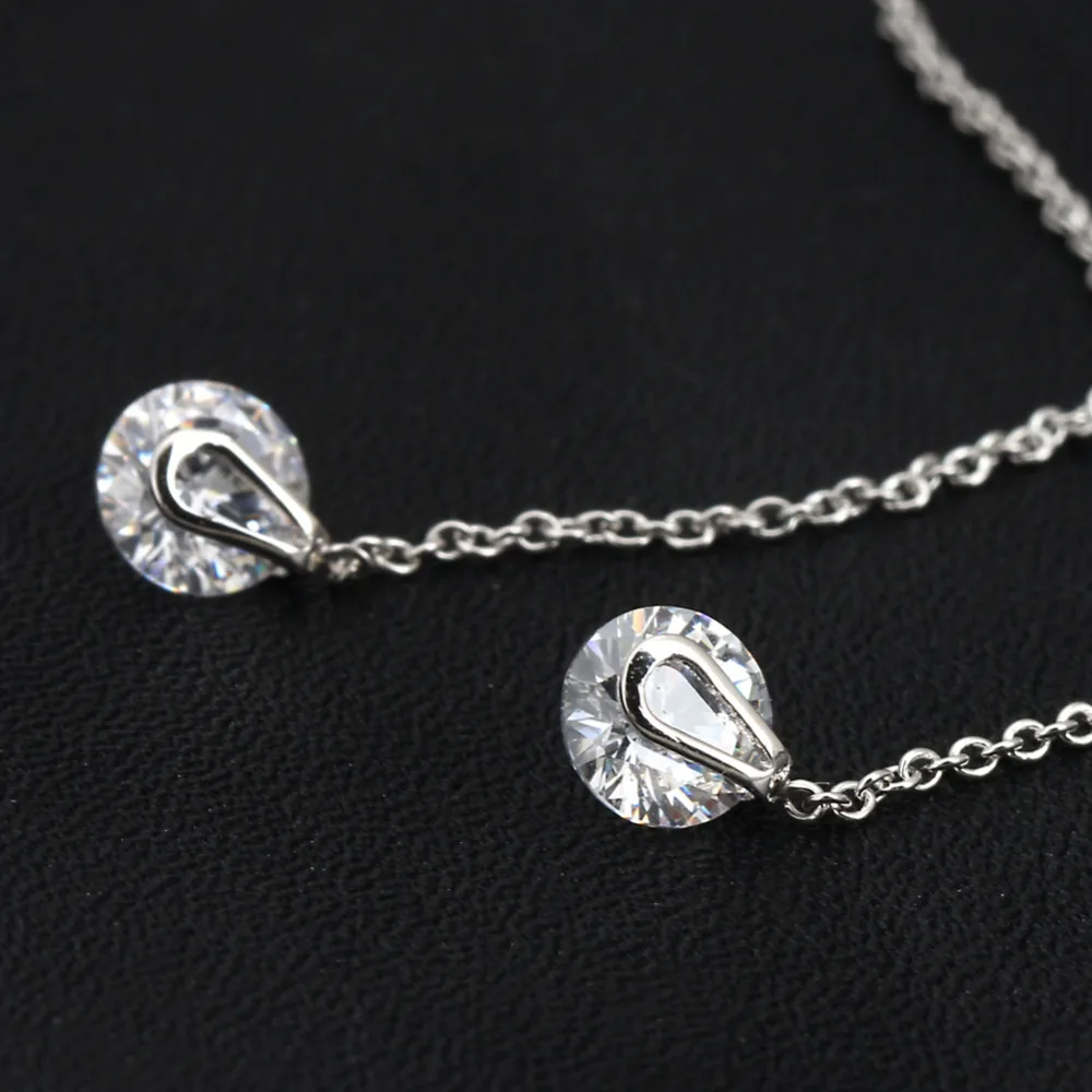 EUDORA чистая цена 1 шт. женские серьги линии Стиль серег белый/розовый позолоченный