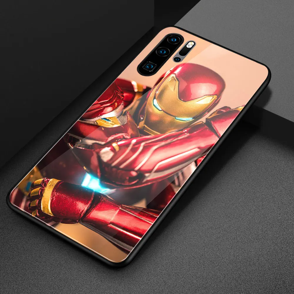 Для Huawei Y9 2019 стеклянный чехол Железный человек nova 3i для mate 9 10 20 pro 20x lite RS Nova 3 3e 4 4e |