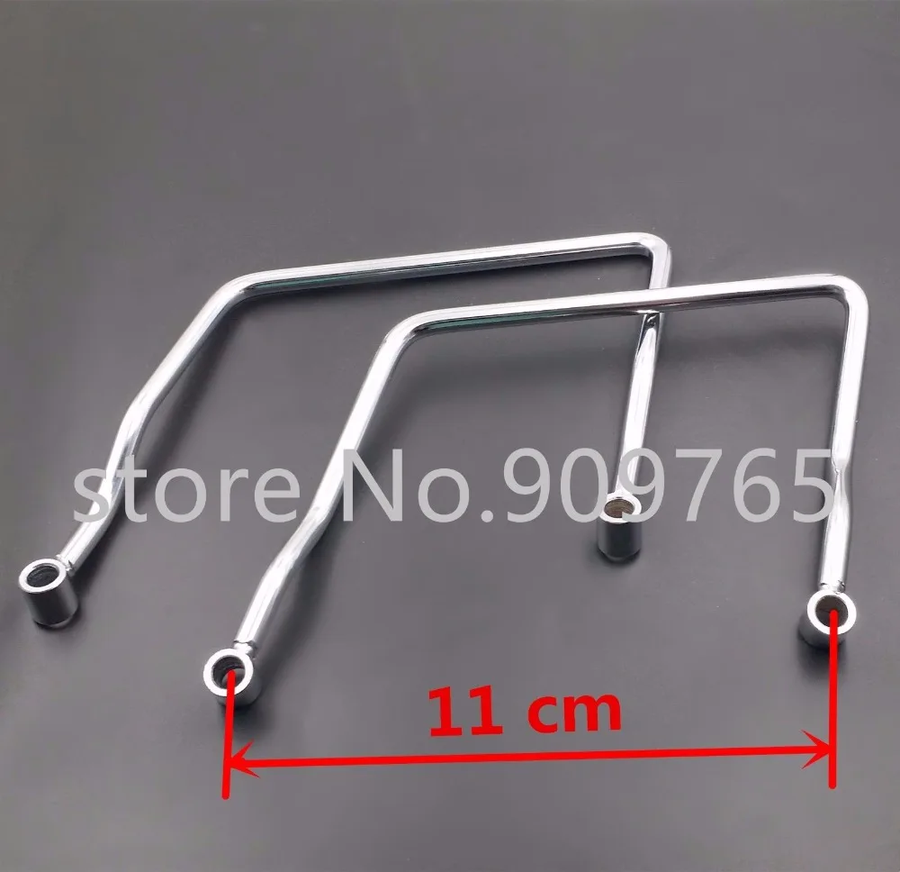 Chrome 11cm Saddle bag Support Bar Mount Bracket For Honda Shadow ACE VT1100 Sabre 1100 C2 1995 1999|saddle support|saddle bracketssaddle bracket |