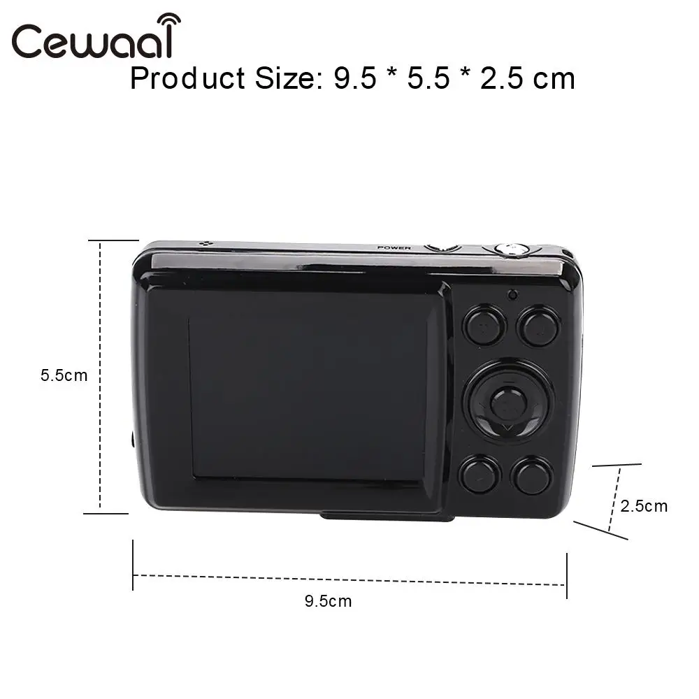 Cewaal цифровая камера s 2,4 дюймов экран 1,6 М пикселей ультра Фото DVR Точная стабильная HD камера