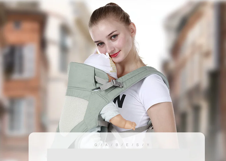 Дышащий эргономичный Сумка-кенгуру Рюкзак Портативный переноска для младенца хипсет-кенгуру, Рюкзак-кенгуру Обёрточная бумага
