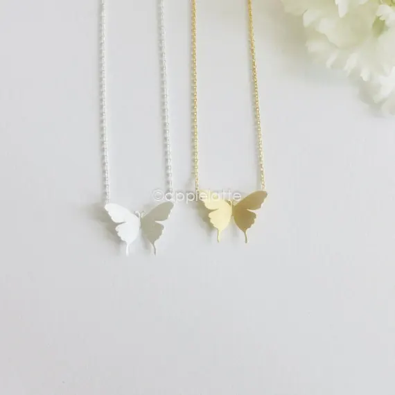 Новые модные украшения ручной работы ожерелье с милыми крошечными бабочками и