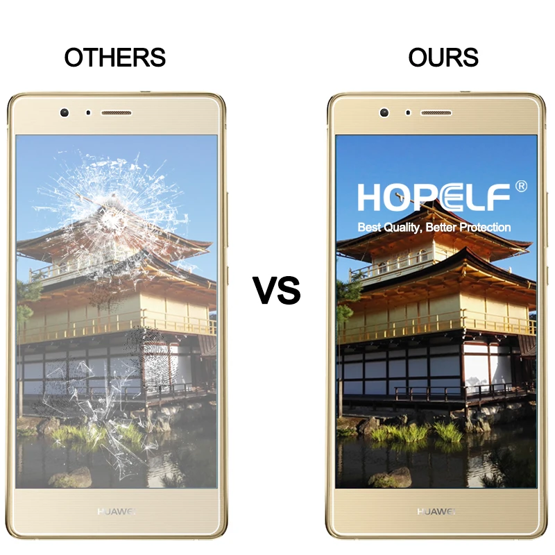 2 шт HOPELF закаленное стекло для huawei P9 Lite Защитная пленка для экрана телефона для huawei P9 Lite закаленное стекло