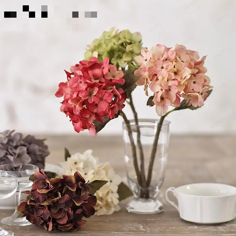 

Artificial Hydrangea Silk Flowers, Real Touch, Decorative, 2015 New