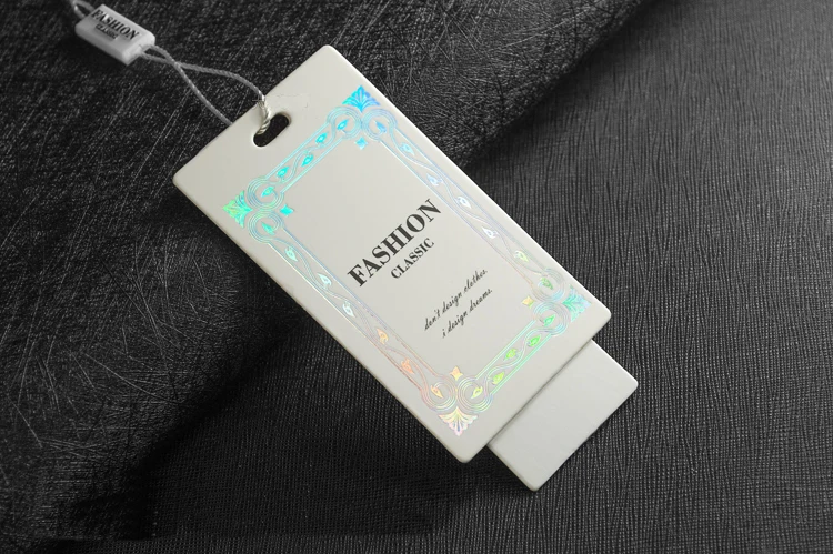 OEM логотип на заказ брендовая одежда напечатанная бумажная ценная бирка для