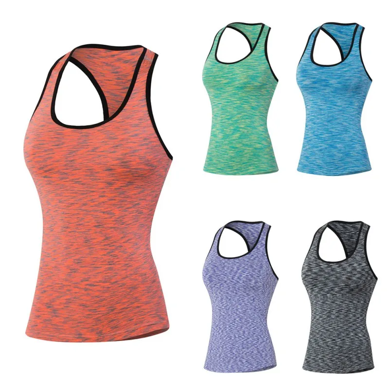 2017 Новый Открытый Для женщин быстросохнущая плотнооблегающая Футболка