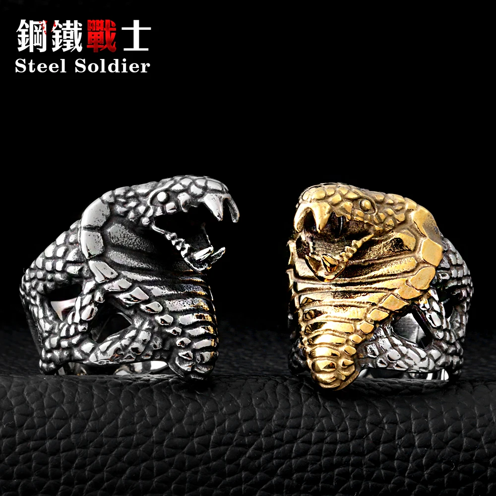 Кольцо из нержавеющей стали в стиле панк|snake ring|fashion ringsring fashion |