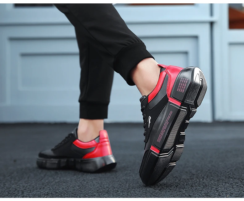 CARTELO sports and leisure men's shoes, men's low to help, non-slip wear, Korean fashion trends increase
