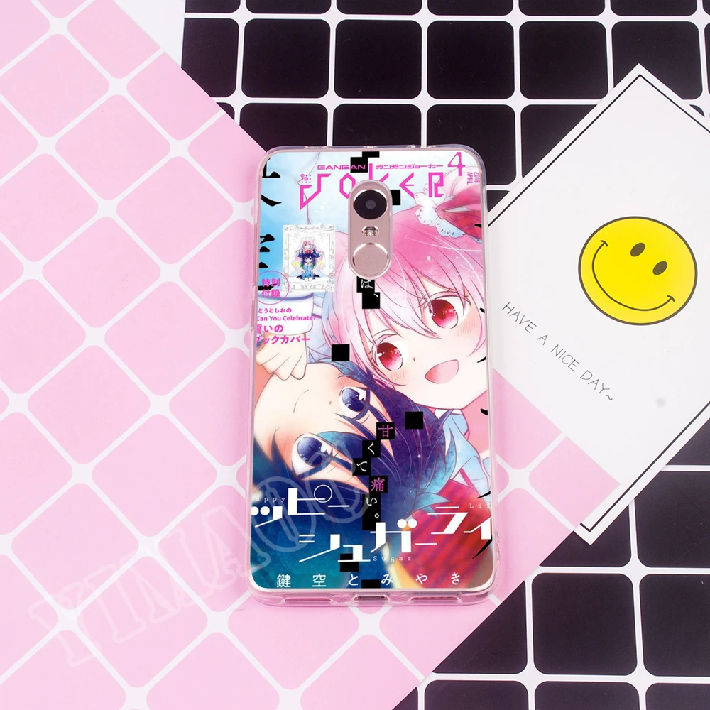 Мягкий ТПУ чехол YIMAOC happy sugar life для Xiaomi Redmi 6 4X 5A 4A S2 Note 4 5 Pro Plus Mi 8 9 SE A2 A1 MiX 2S MAX 3 |