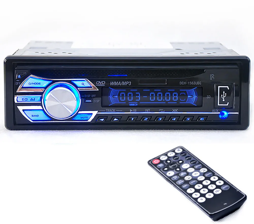 Новое поступление автомобильный аудио стерео In-Dash DVD CD MP3 радио плеер SD вход AUX FM приемник FM приемники j23