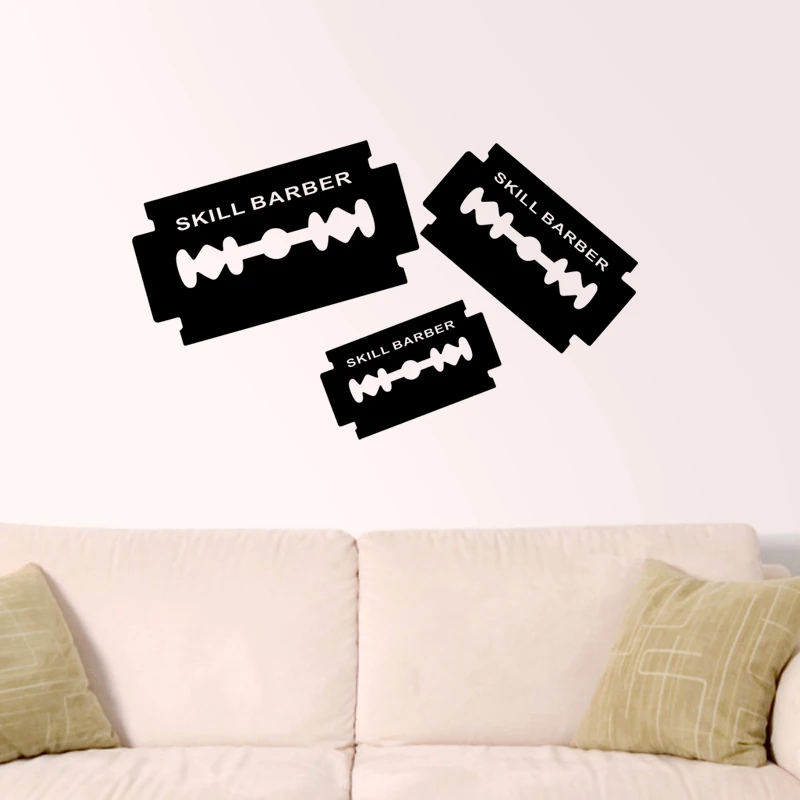 Наклейка для парикмахерской искусство на стену|decoration murale|vinyl wall art decalsdecorative windows |