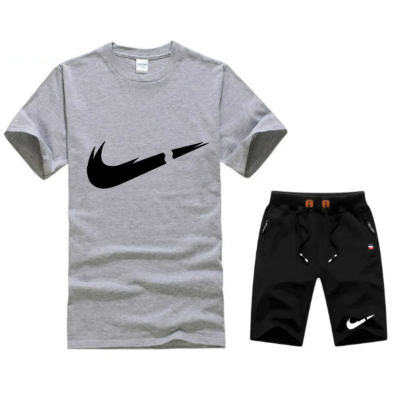 Спортивный костюм Топ Мода нет мужчины новый летний хлопковый короткий комплект