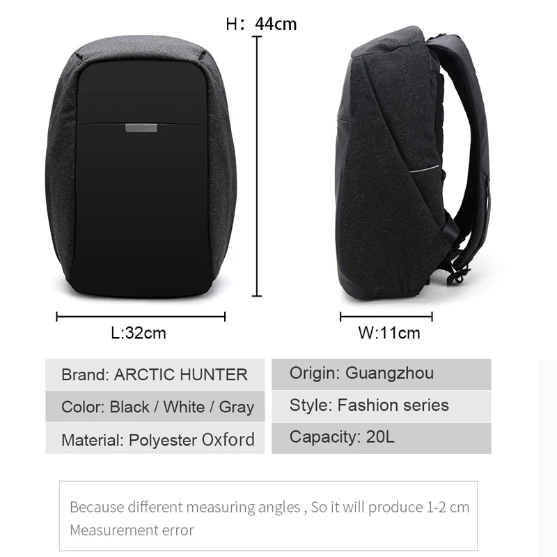 Арктический Охотник 15 6 дюймов рюкзак для ноутбука женщин водостойкий Back pack