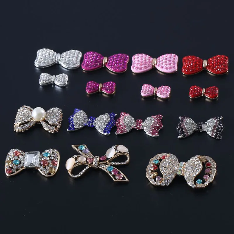 

Hot Sale 20pcs/lot Rhinestone Button Flatback butterfly Button Wedding Invitation Button Crystal DIY Accessories YB07