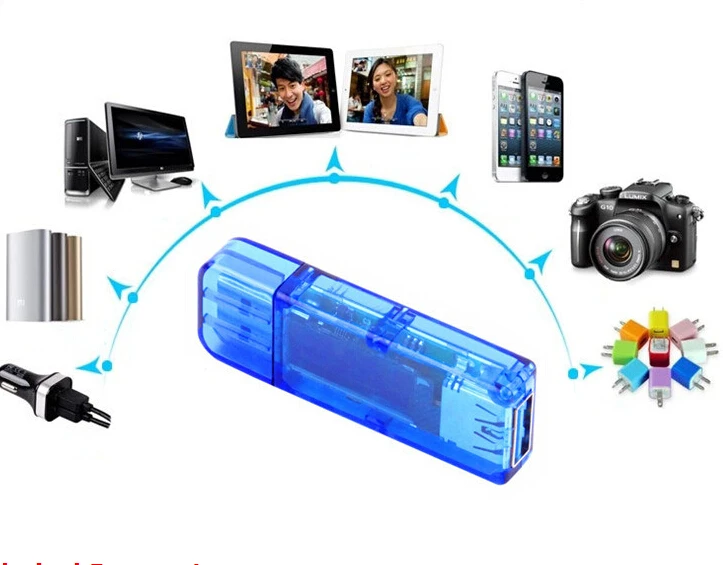 10 шт./лот 4 битный OLED USB тестер емкости питания детектор Вольтметр Амперметр