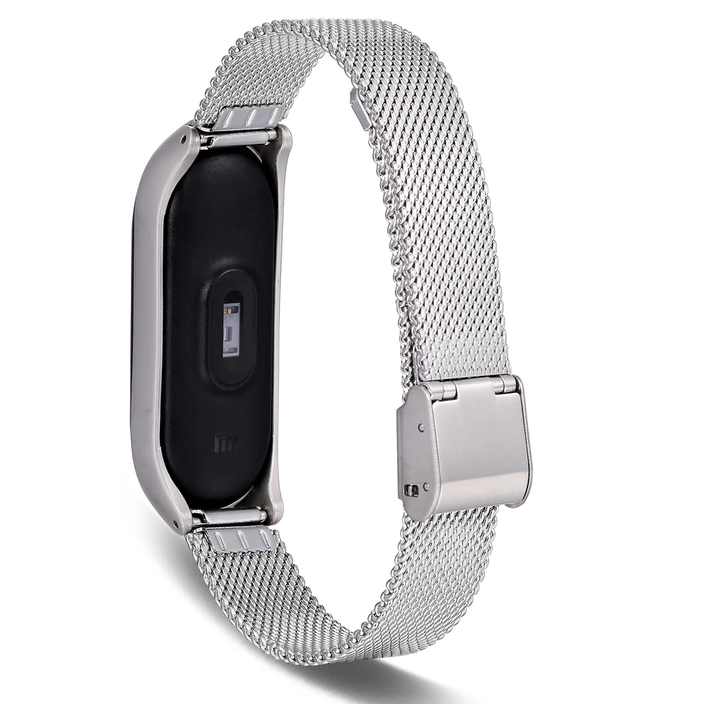 Браслет для Xiao mi Band 3 ремешок из нержавеющей стали Сменные аксессуары браслет для Xio mi Xaio mi Xia mi xaomi mi Женский или мужской