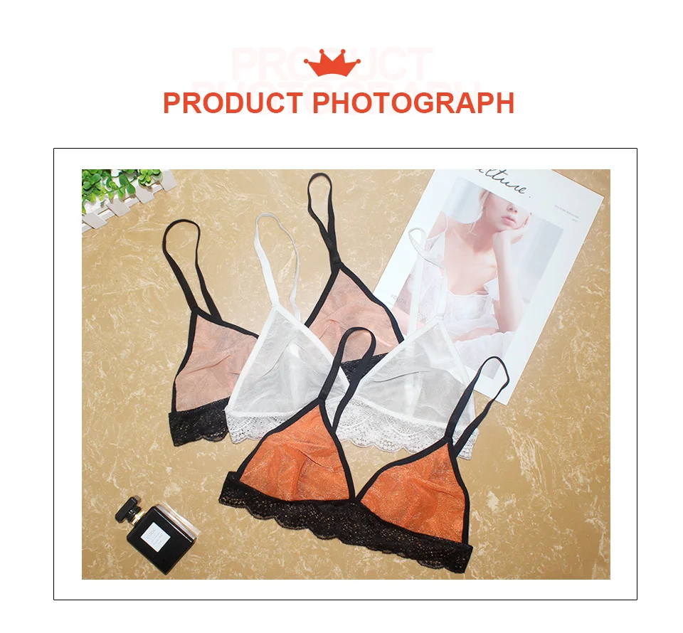 Новые пикантные бюстгальтеры для Для женщин прозрачные кружева Bralette Красота сетки бюстгальтер женский бесшовные неприкрытая бюстгальтер Femme белье