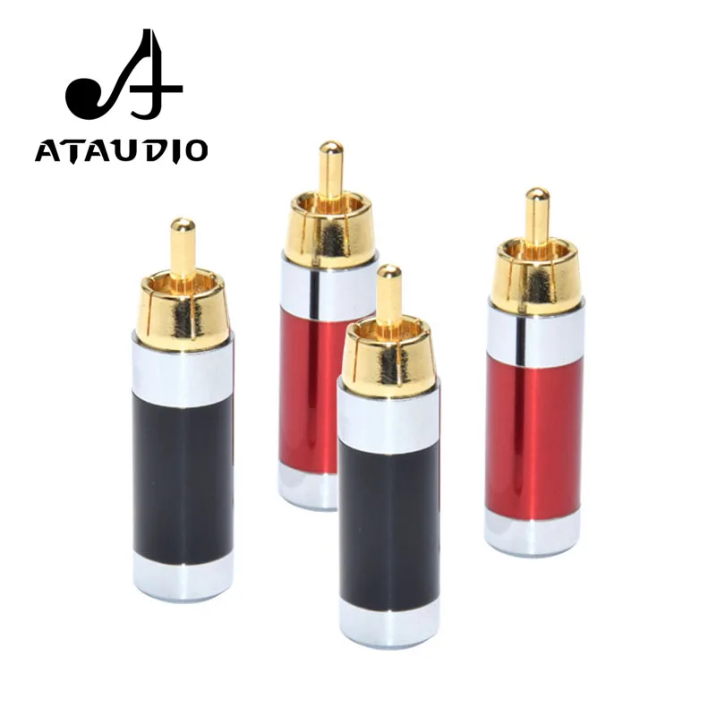 Другое 4 шт. ATAUDIO Hifi RCA штекер высокого качества позолоченный RCA разъем для Diy Аудио Кабель - Цвет: Другое