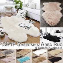 Washable Faux Sheepskin Rug  Carpet shaggy  floor sofa  Cushions Kitchen Mat fur  sheep area sheepskin rug  Home Decor D20
