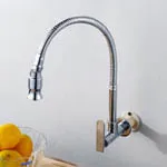 Высокое качество одной холодной воды настенный Площадь кухни кран