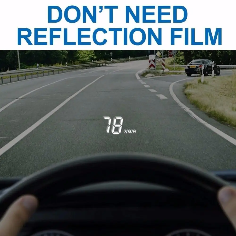 Автомобильный HUD Дисплей OBD2 II EUOBD превышение скорости Предупреждение Системы проектор для ветрового стекла автоматический электронный Напряжение сигнализации автомобиля аксессуары