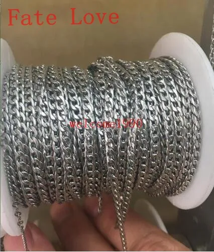 Fate Love оптовая продажа 10 метров в партии нержавеющая сталь 3 мм/6 мм/8 мм Блестящая