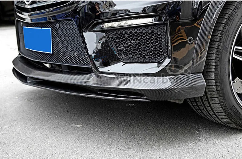 Настоящая юбка переднего бампера из углеродного волокна спойлер для Benz W166 ML63 2015UP