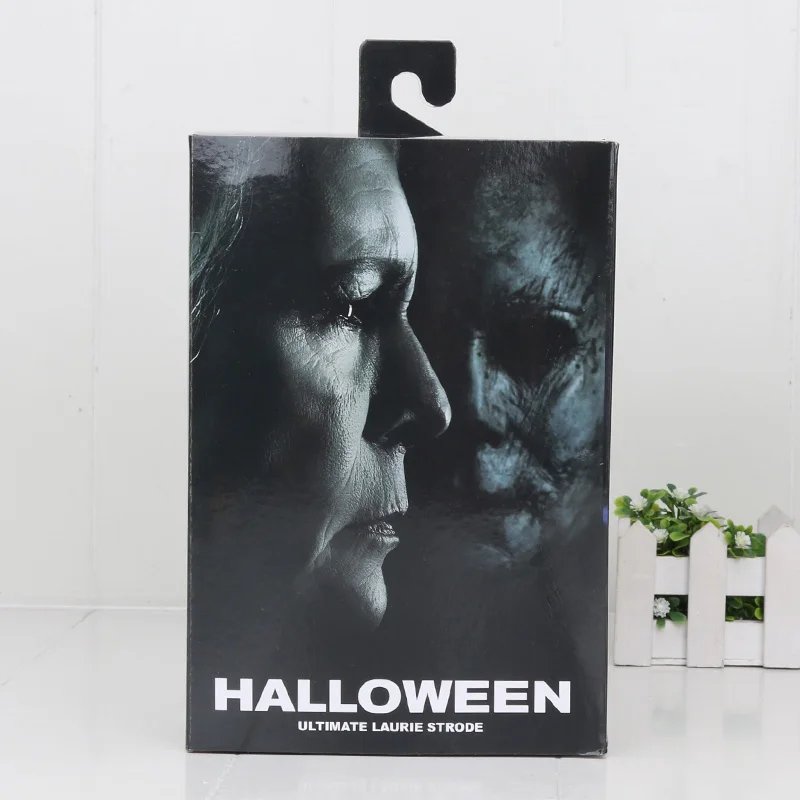 with color box 18 см NECA Хэллоуин конечная Лори Strode NECA фигурка Коллекционная модель игрушки подарки на Хэллоуин - Цвет: with color box