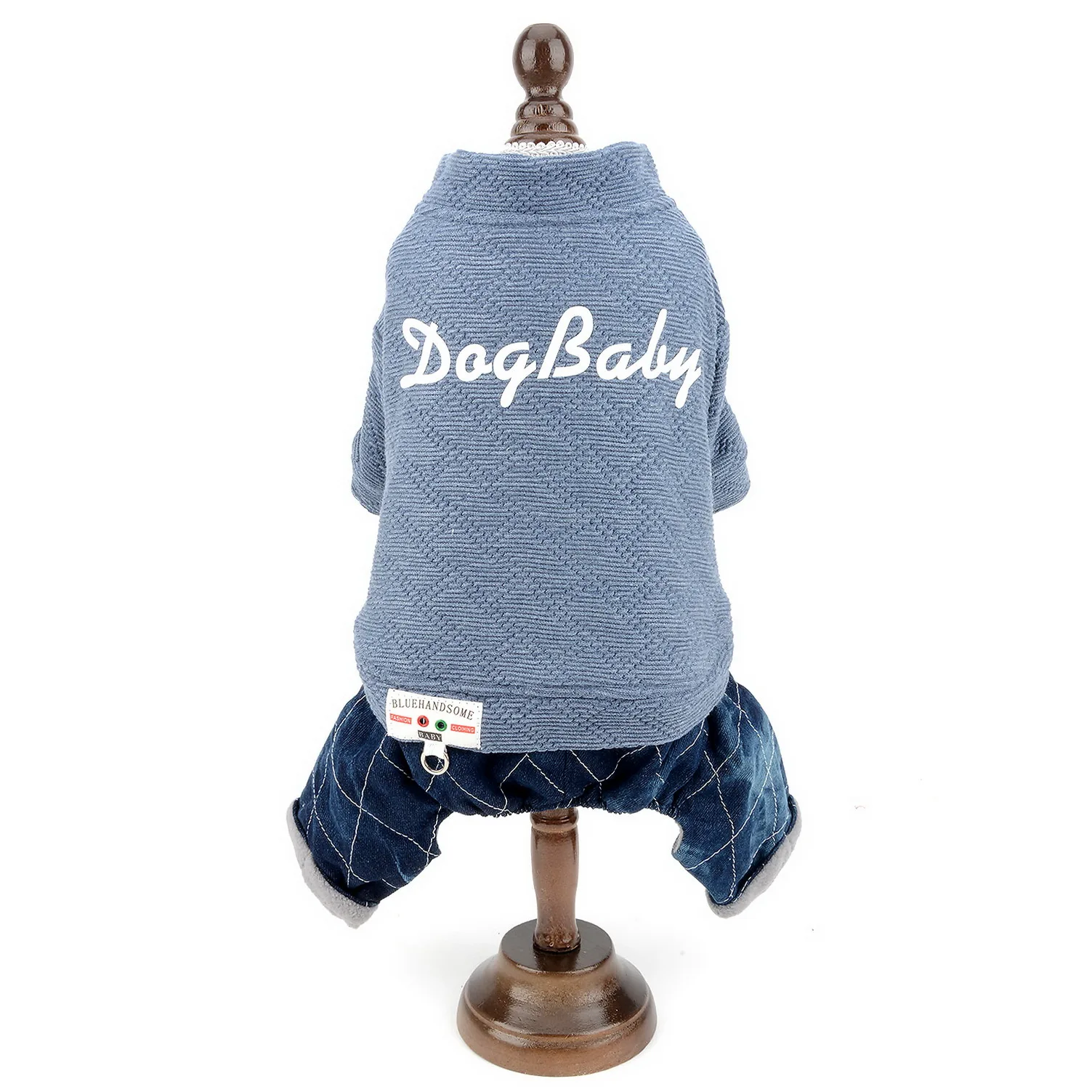 Свитер для маленьких собак зимнее пальто комбинезон с флисовой подкладкой