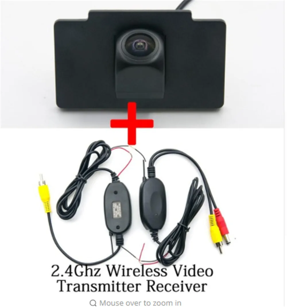 Camera with wireless 1080P камера заднего вида, динамическая траектория треков, объектив рыбий глаз, автомобильная парковочная камера заднего вида для Kia K7 Cadenza 2012 2013, автомобильная камера - Название цвета: Camera with wireless