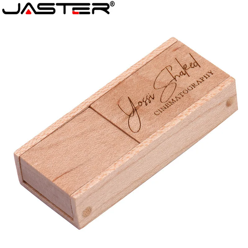 JASTER(более 10 шт бесплатный логотип) Деревянный USB+ коробка USB флэш-накопитель Флешка 4 ГБ 8 ГБ 16 г 32 Гб карта памяти фотография свадебный подарок