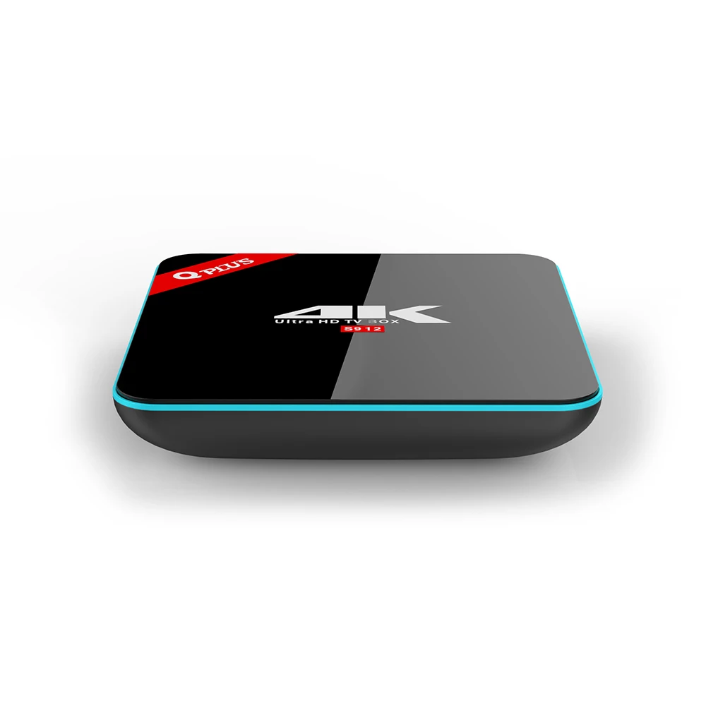 Оригинальный Qplus TV Box 3 Гб RAM 32 ROM 2 4G/5G Dual wifi Amlogic S912 Octa core Android 7 1 4K HD Smart Media Player|smart tv box|tv