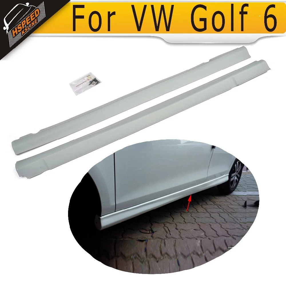 ПУ автомобильные боковые юбки Авто боковой фартук для VW golf VI MK6