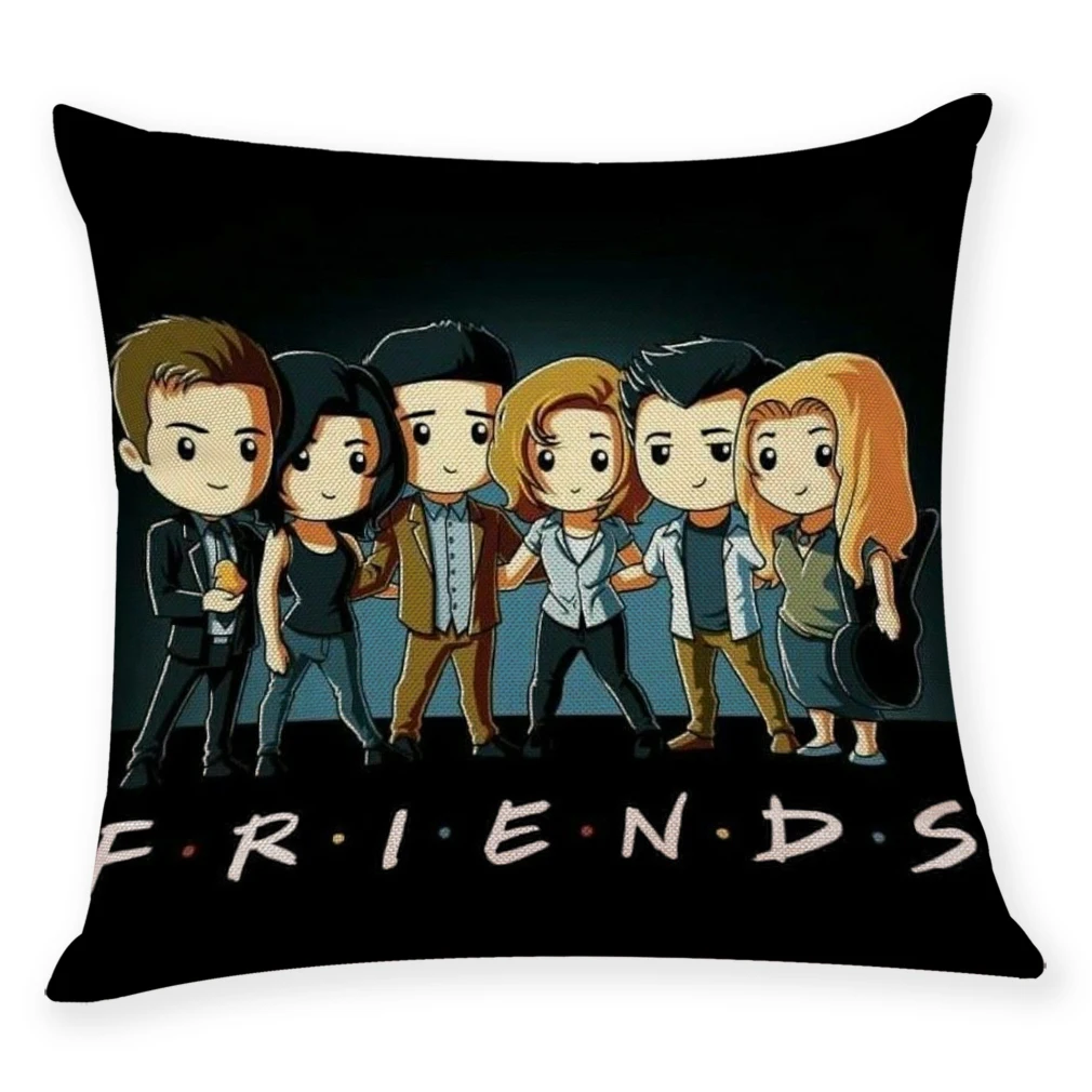 Декоративная наволочка с надписью Friends на новый год украшение для дома Рождество
