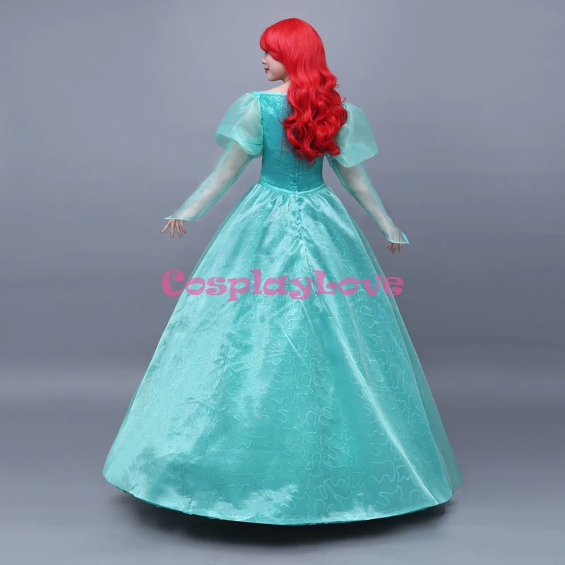 

CosplayLove The Mermaid Ariel Princess Dress Green Cosplay Costume Custom Made For Adult Kid Women