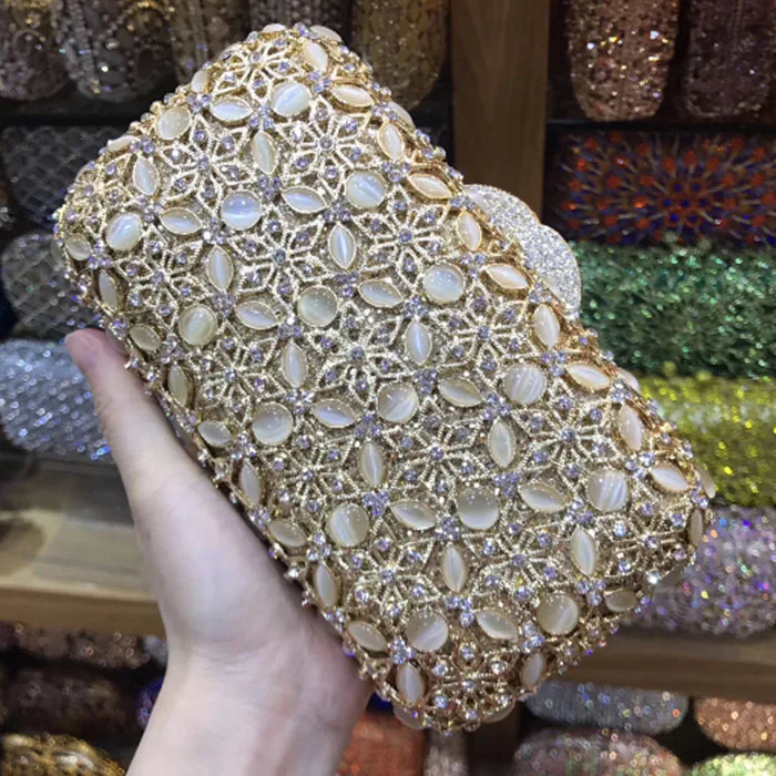 Женские сумки с вырезами роскошные золотистые/Искусственные женские