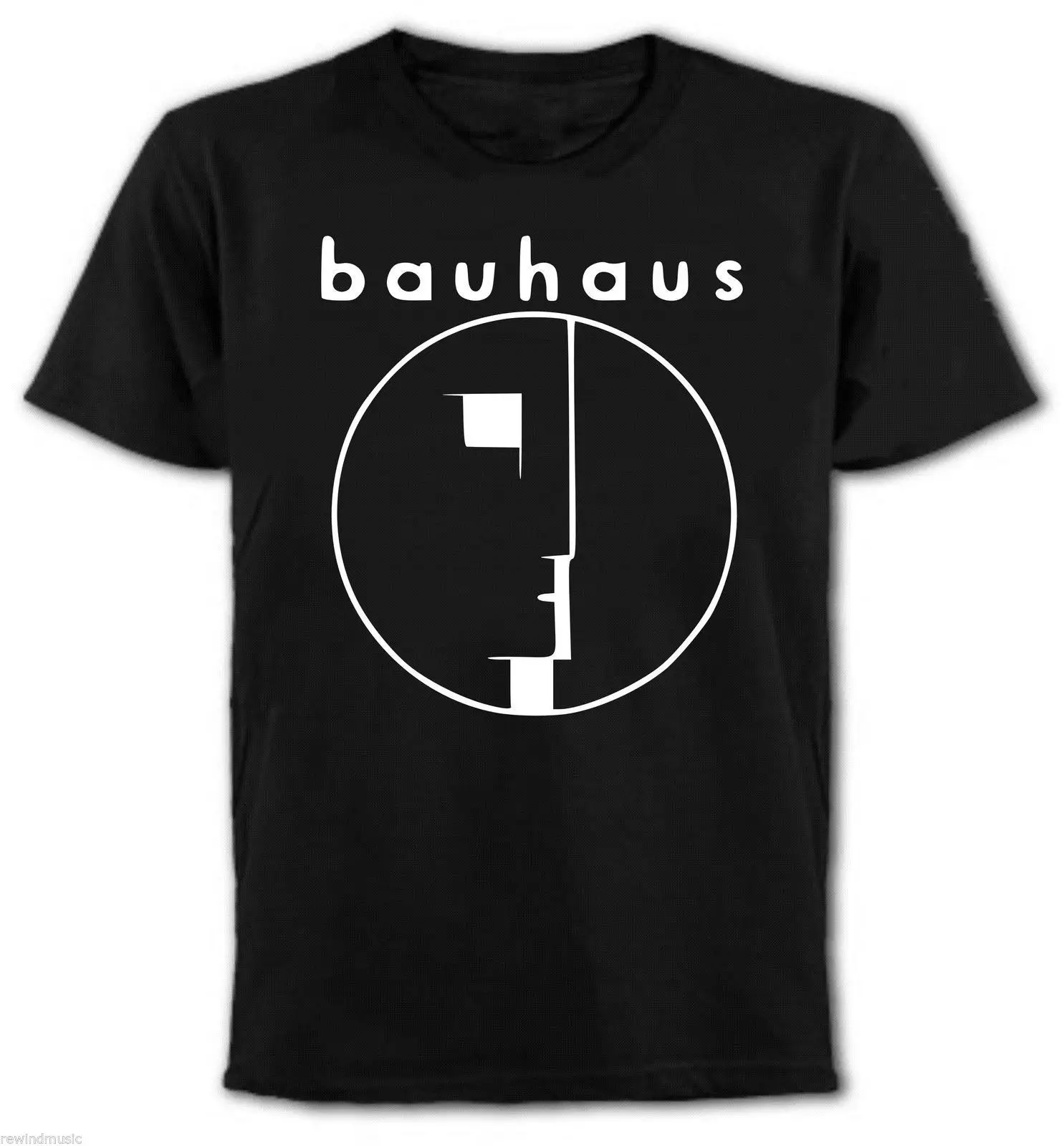 Мужская футболка BAUHAUS ** черная Повседневная принтованная забавная в стиле хип