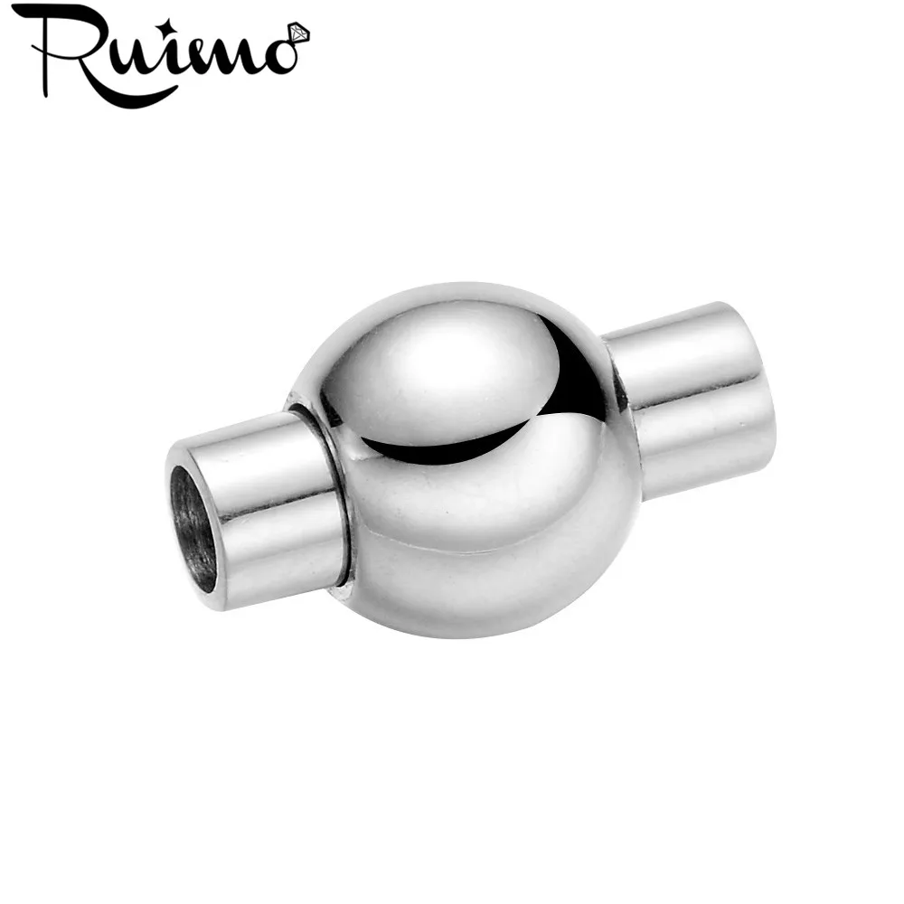 RUIMO полированный 316l нержавеющая сталь 3 мм отверстие размеры магнит крюк магнитный крюк кожаный браслет с пряжкой 16*8 Ювелирные изделия Поиск