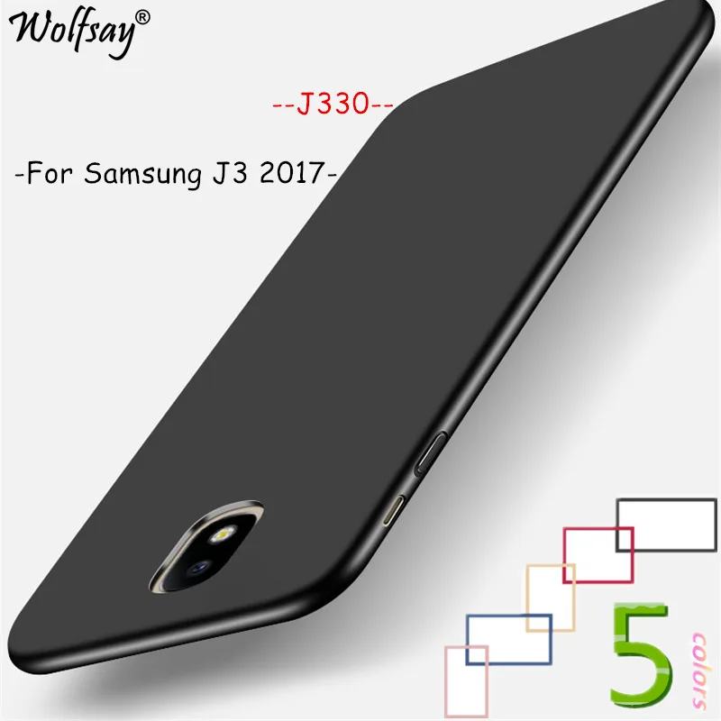 Чехол Wolfsay для Samsung Galaxy J3 2017 модный роскошный чехол из поликарбоната J330 | Мобильные