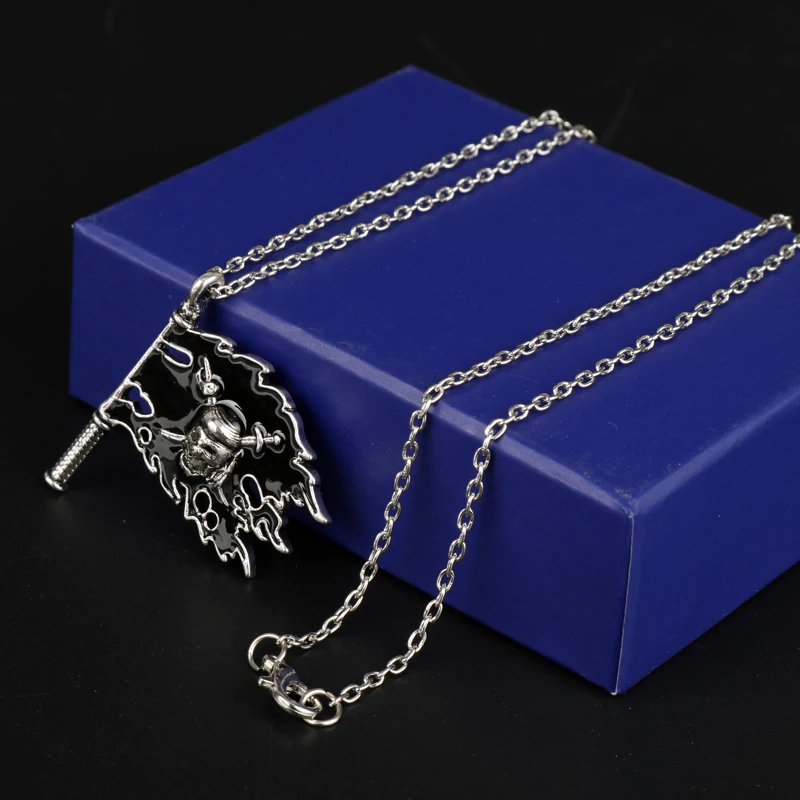 MQCHUN новинка 2017 года модное ожерелье из черной эмали с изображением пиратов